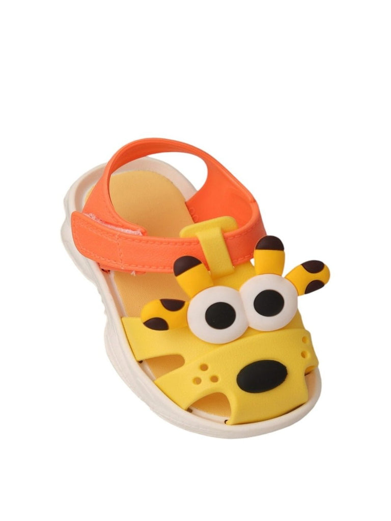 Yellow Bee Charming Tiger Themed Sandals For Boys - Side Angle View