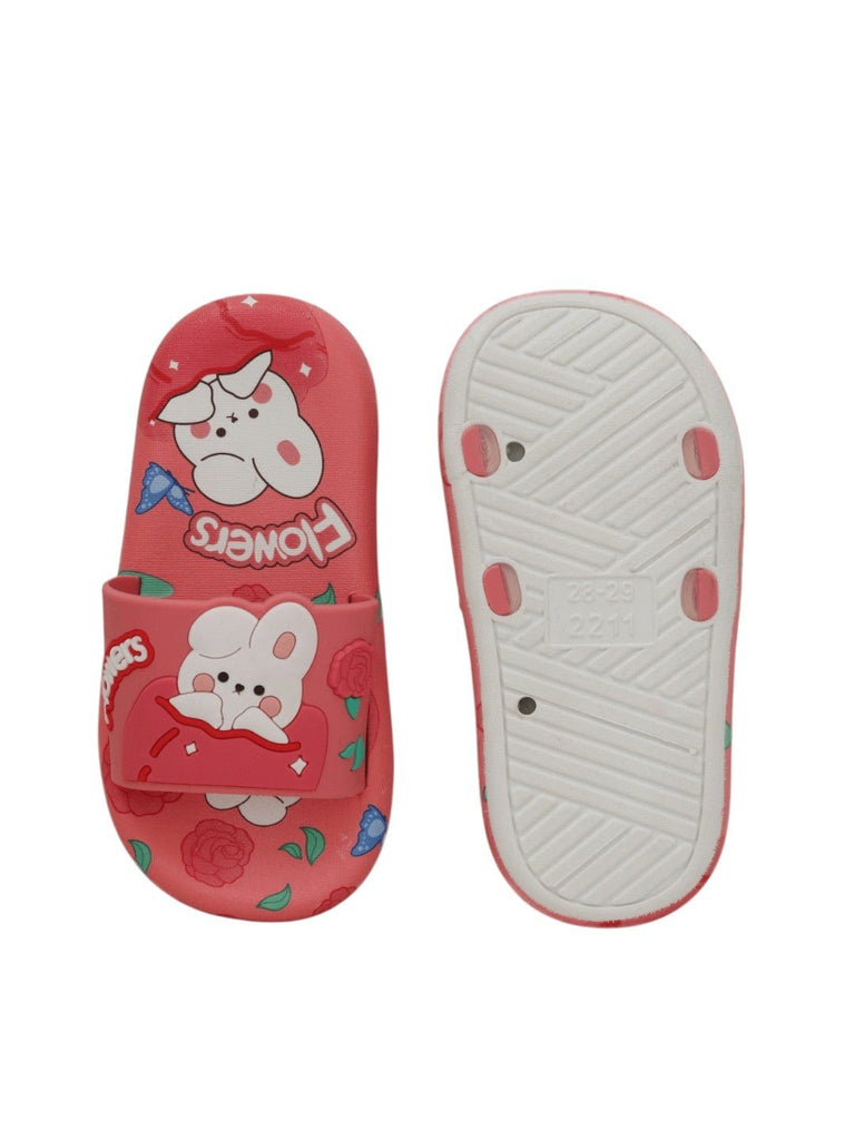 Charming_White_Bunny_Applique_Slides_for_Girls-_Front_Back_View