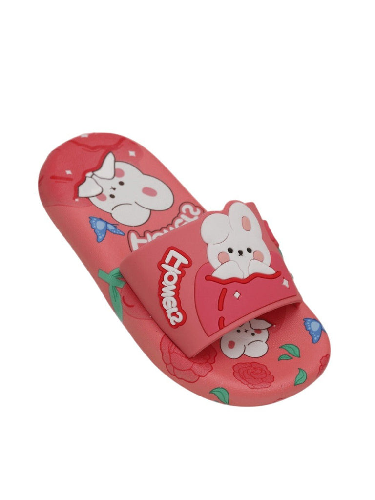 Charming_White_Bunny_Applique_Slides_for_Girls-_Left_Angle_View