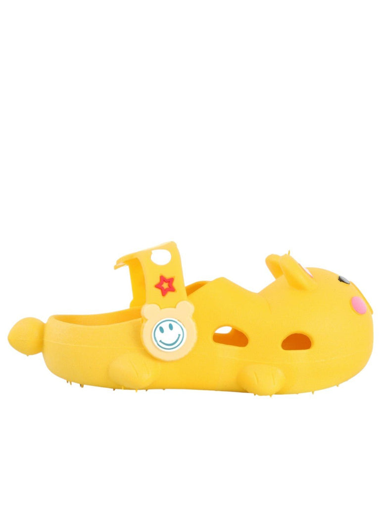 Cheerful Bear Buddies Clogs - Sunny Steps for Happy Tots-Side View