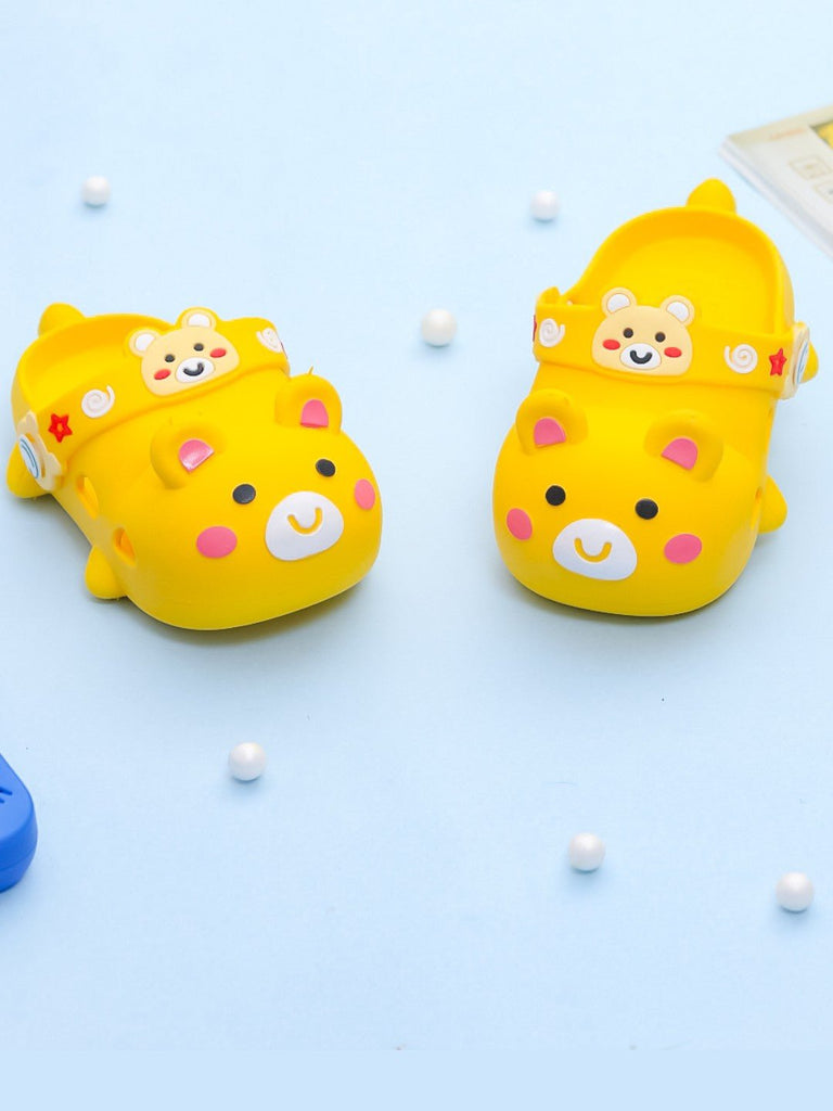 Cheerful Bear Buddies Clogs - Sunny Steps for Happy Tots-creative view