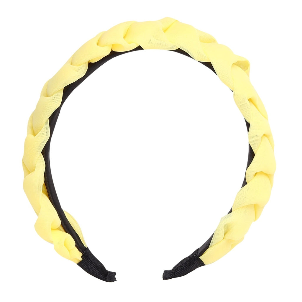 Front view of yellow bee chic trio hairband set for girls In Yellow Colors.