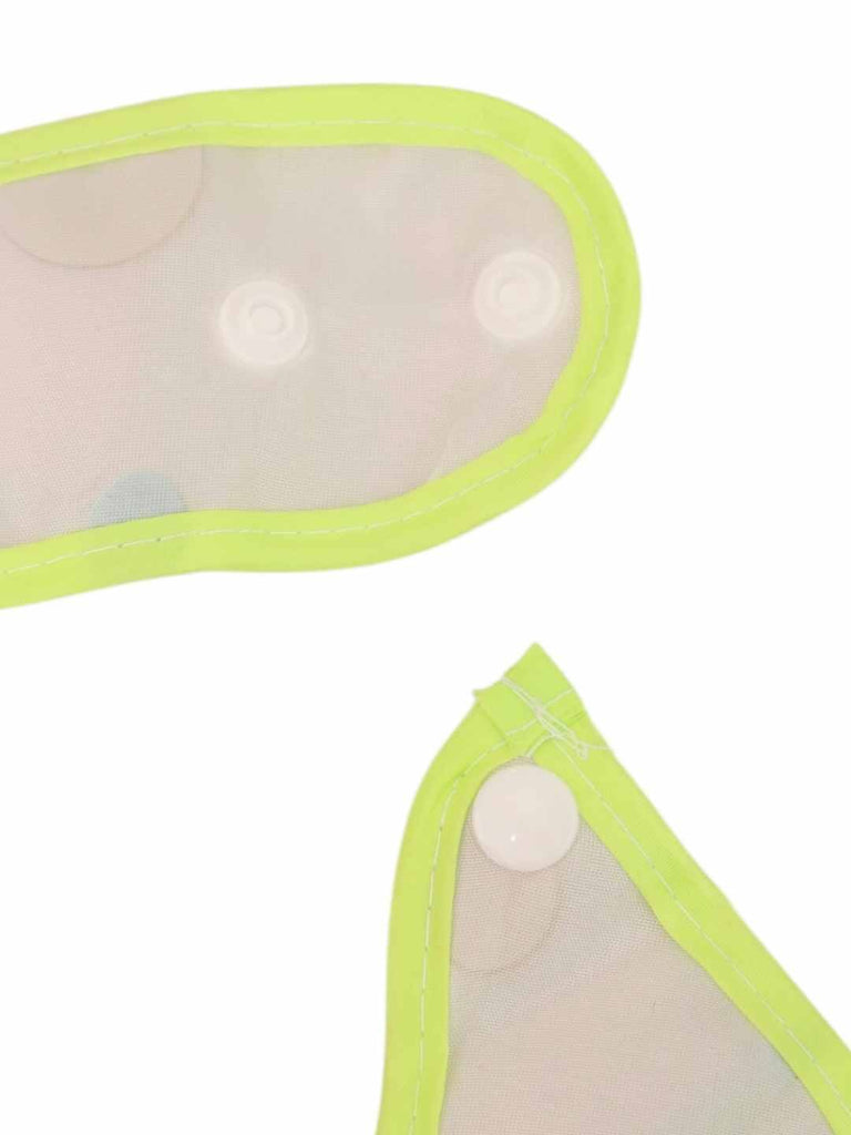 JungleFunBabyBib_GreenWaterproofBibwithMonkeyPrint_CatcherPocket-ShowingBottomView 1