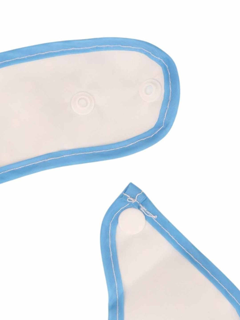 BearBuddyBabyBib_CartoonTeddyDesignonBlueWaterproofBibwithFoodCatcher-ShowingBottomView 1