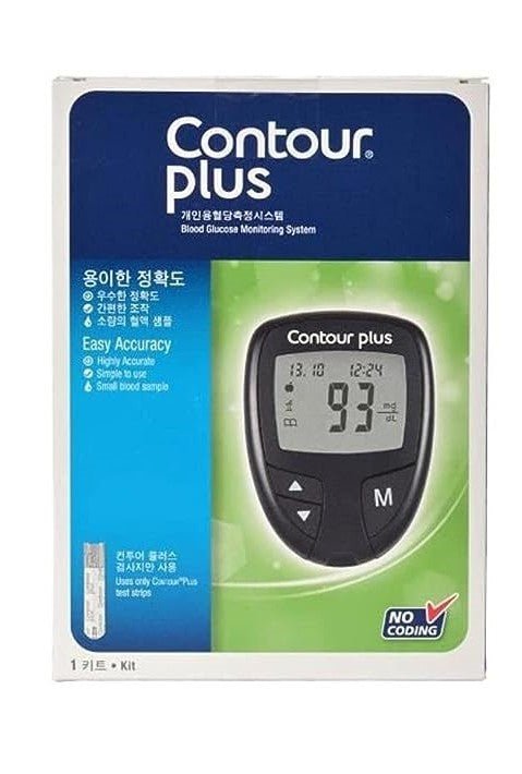 Contour Plus Blood Glucose Monitoring System Box