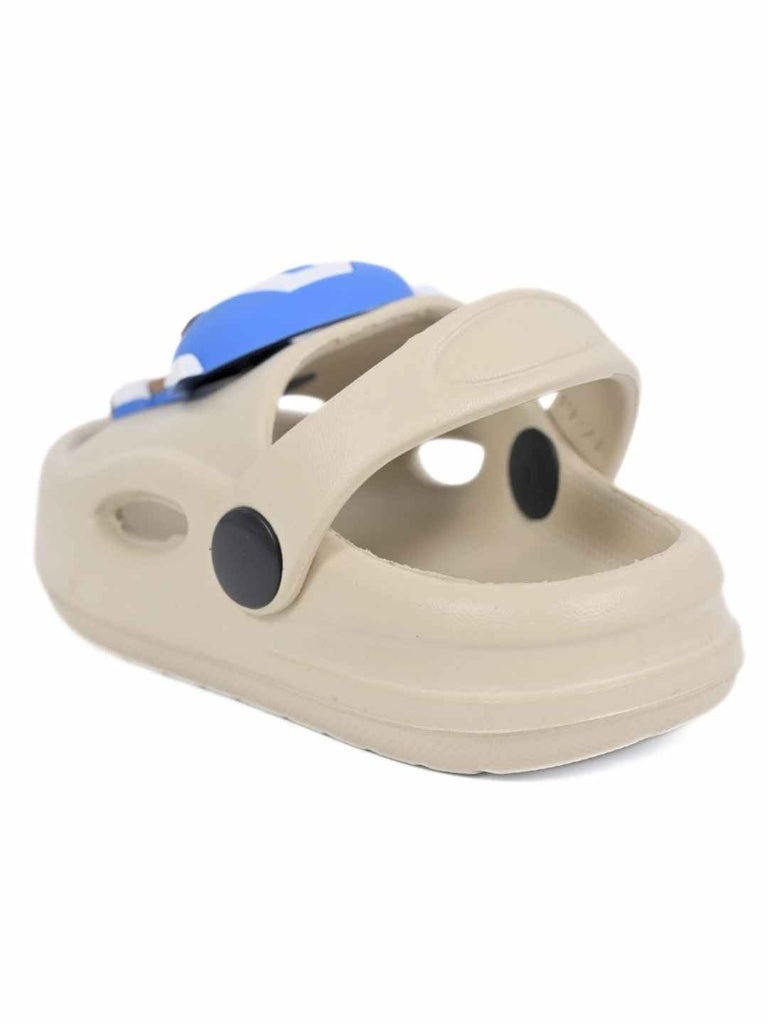 Cool & Adventurous Captain America Cartoon Charm Sandals for Boys- Beige- Back View