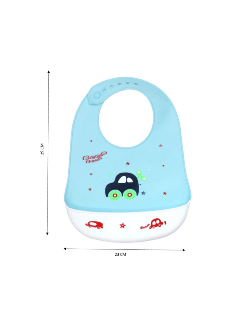 Dimensions of Cool Cruiser Silicone Baby Bib for Boys