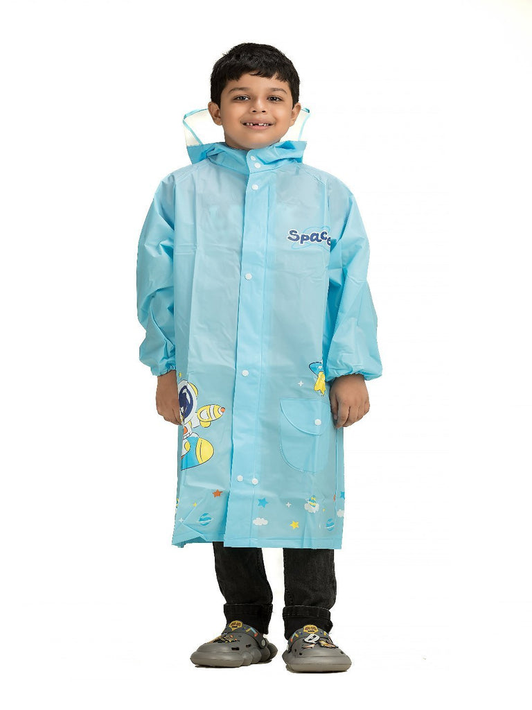 cosmic-adventure-waterproof-raincoat-for-boys-in-sky-blue-Full View