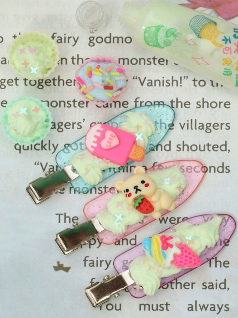 Resin art clips and tools from Yellow Bee in use, showcasing a fun, creative process.