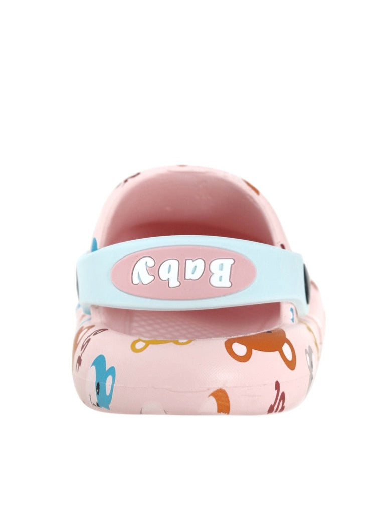 Cuddle Their Feet with Bear Printed Clogs for Girls-Back