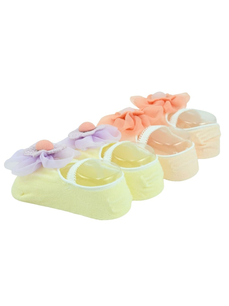 Cute_Baby_Socks_with_Charming_Flower_Design_for_Girls_-_Purple_Orange_ Back  Side View