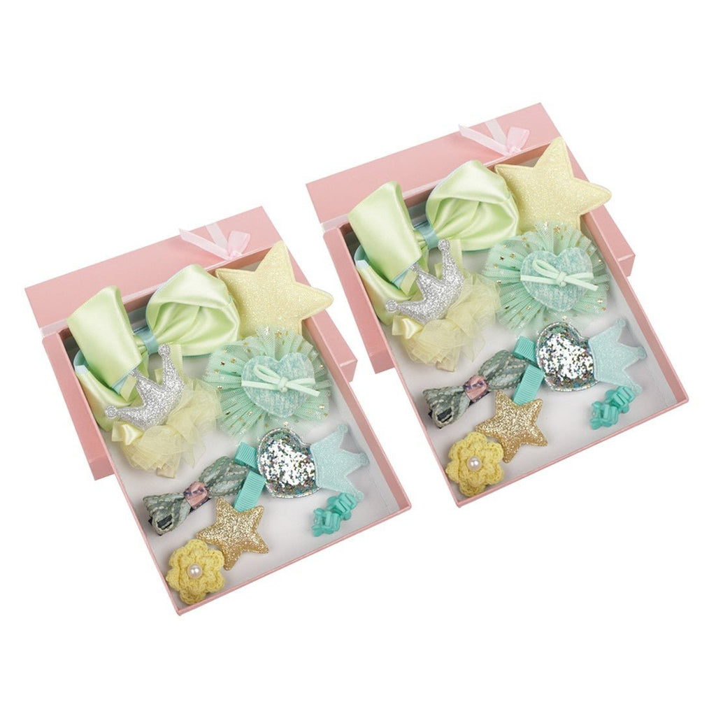 Yellow Bee Cute Hair Clips Set for Girls in Lime - Pack of 2