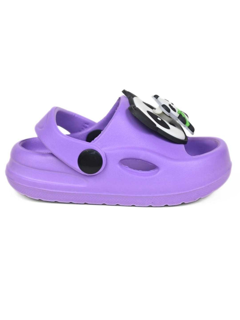 Charming Panda & Bamboo Rotating Charms Clogs for Girls-   Side View