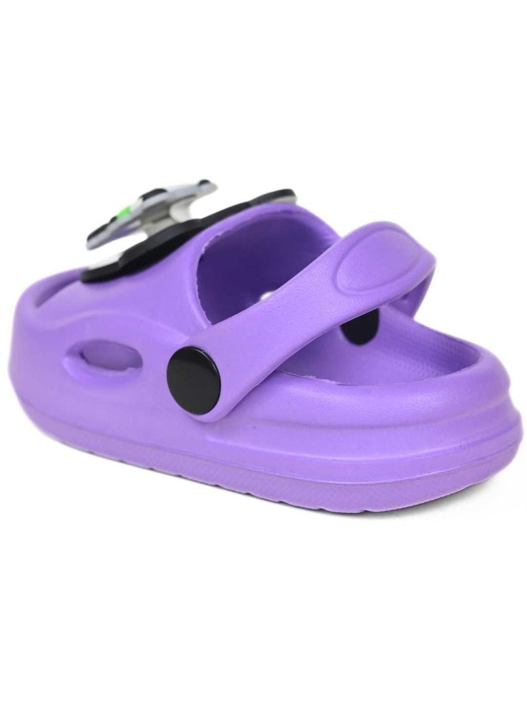 Charming Panda & Bamboo Rotating Charms Clogs for Girls-  Back View