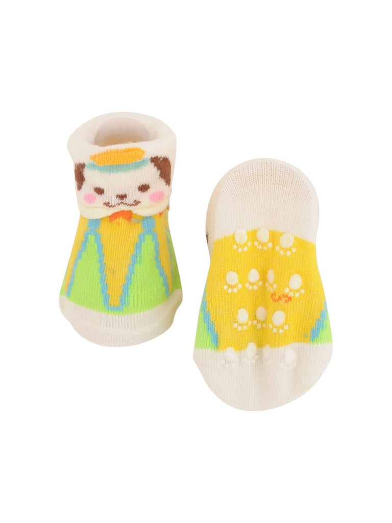 Cute_Puppy_Baby_Socks_with_Colorful_Outfit_Design_Closeup_View-Photoroom