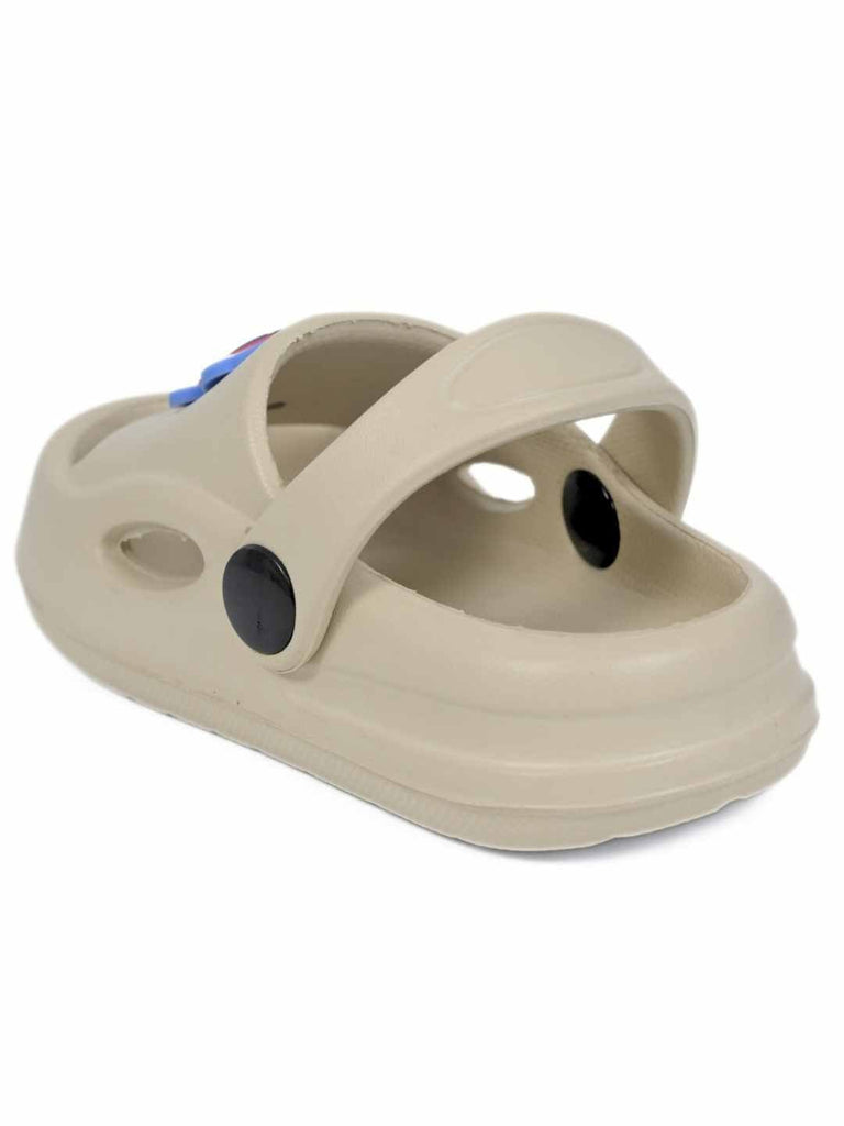 Cute Space Explorer Charm Sandals for Boys – Beige Back View
