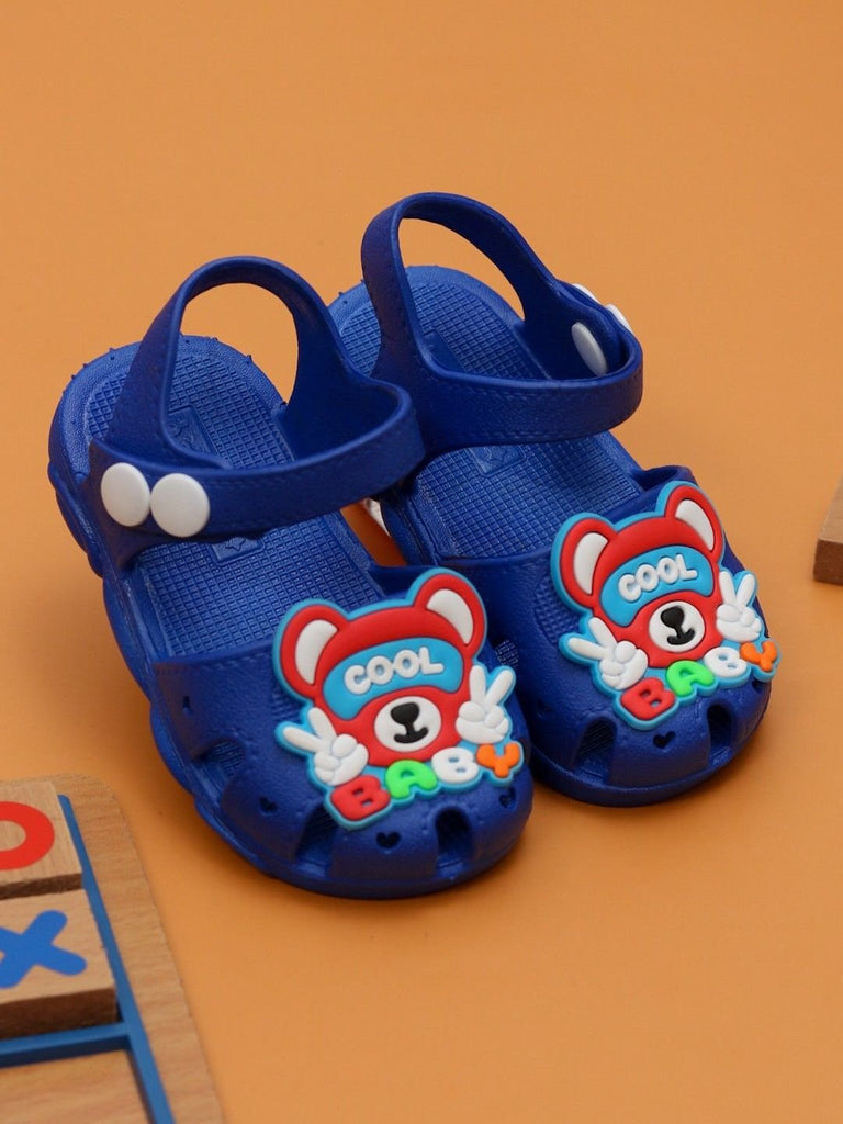Dark Blue Cool Baby Bear Sandals for Boys - Creative Display