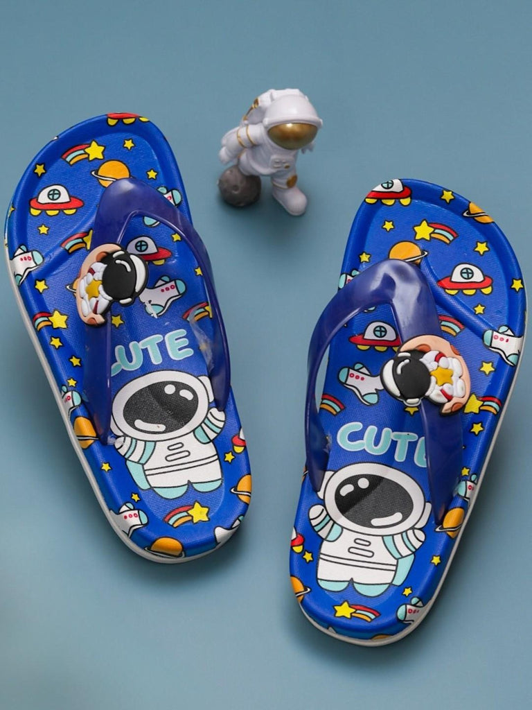 Creative display of Deep Blue Astronaut Slides for Boys