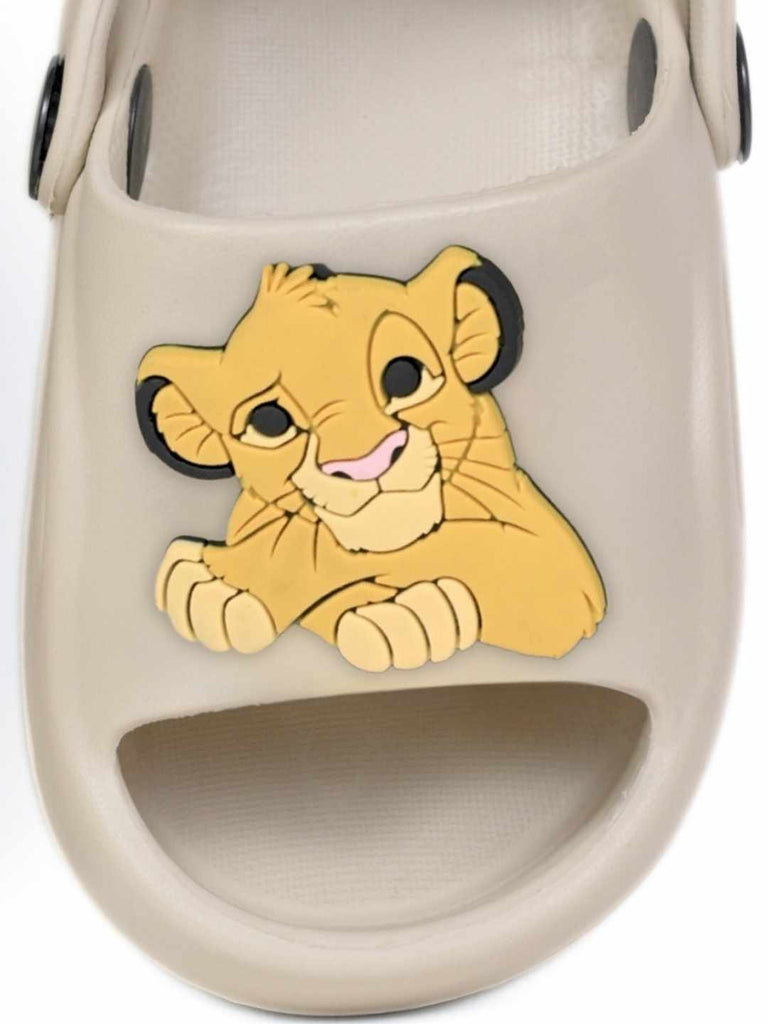 Yellow Bee Delightful & Stylish Simba Rotating Charm Sandals for Boys – Beige - Front Zoom View