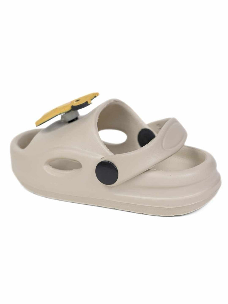 Yellow Bee Delightful & Stylish Simba Rotating Charm Sandals for Boys – Beige - Back View
