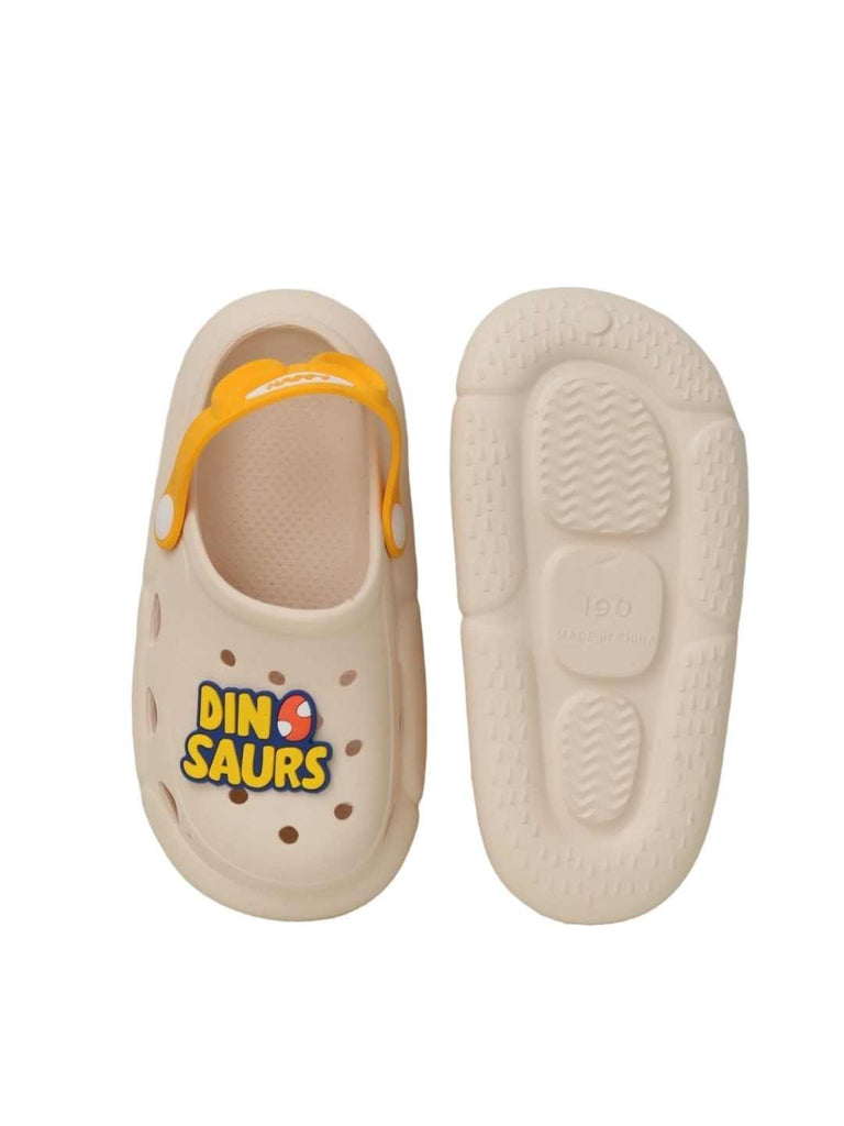 Dino-Mite Adventure Kids' Clogs - Prehistoric Fun for Tiny Steps-Front & Back View