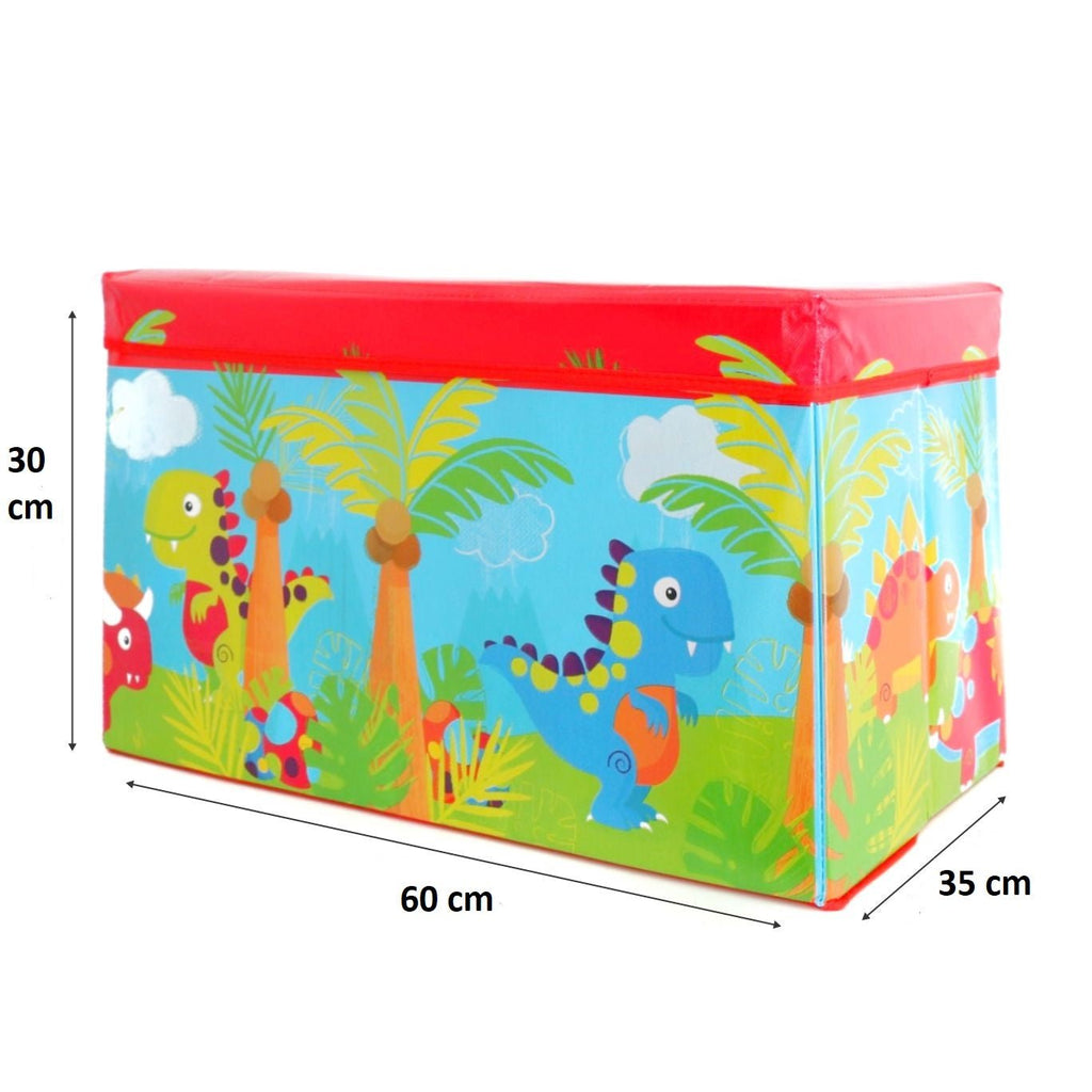  Size dimensions of the Yellow Bee Dino Multi-Functional Folding Storage Box Organizer.