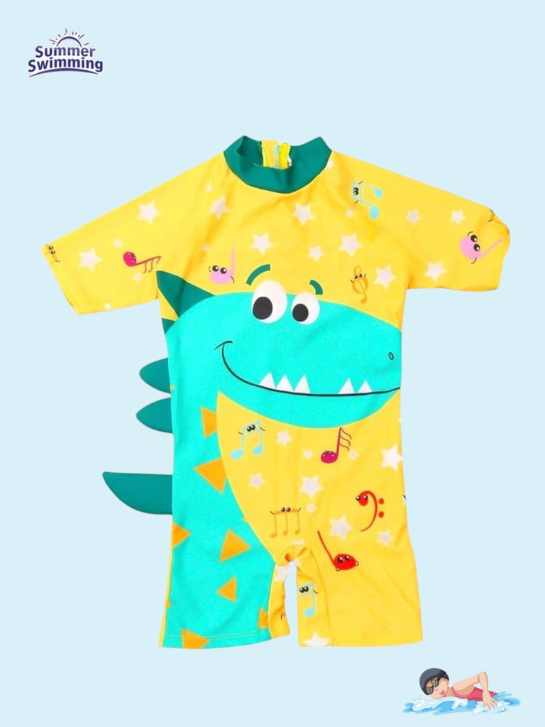 dino-splash-boys-yellow-half-sleeve-dinosaur-print-swimsuit