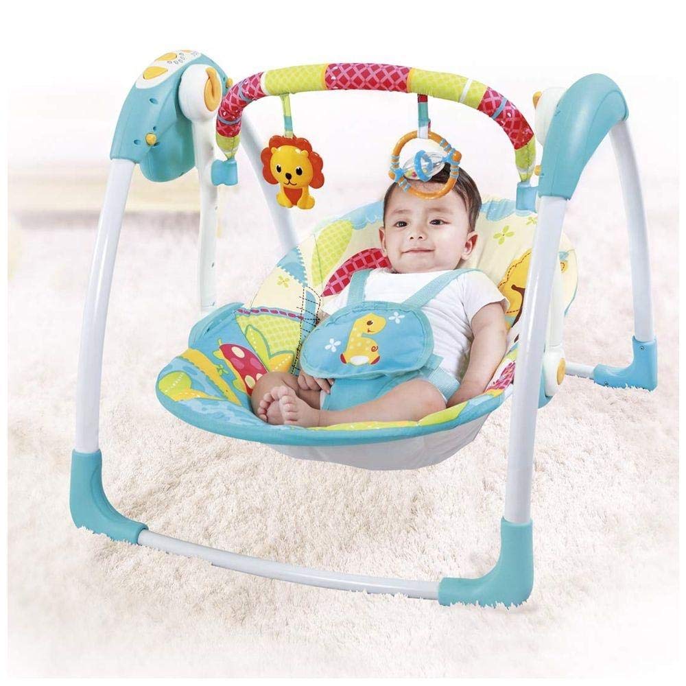 mastela delux portable swing for baby front view.