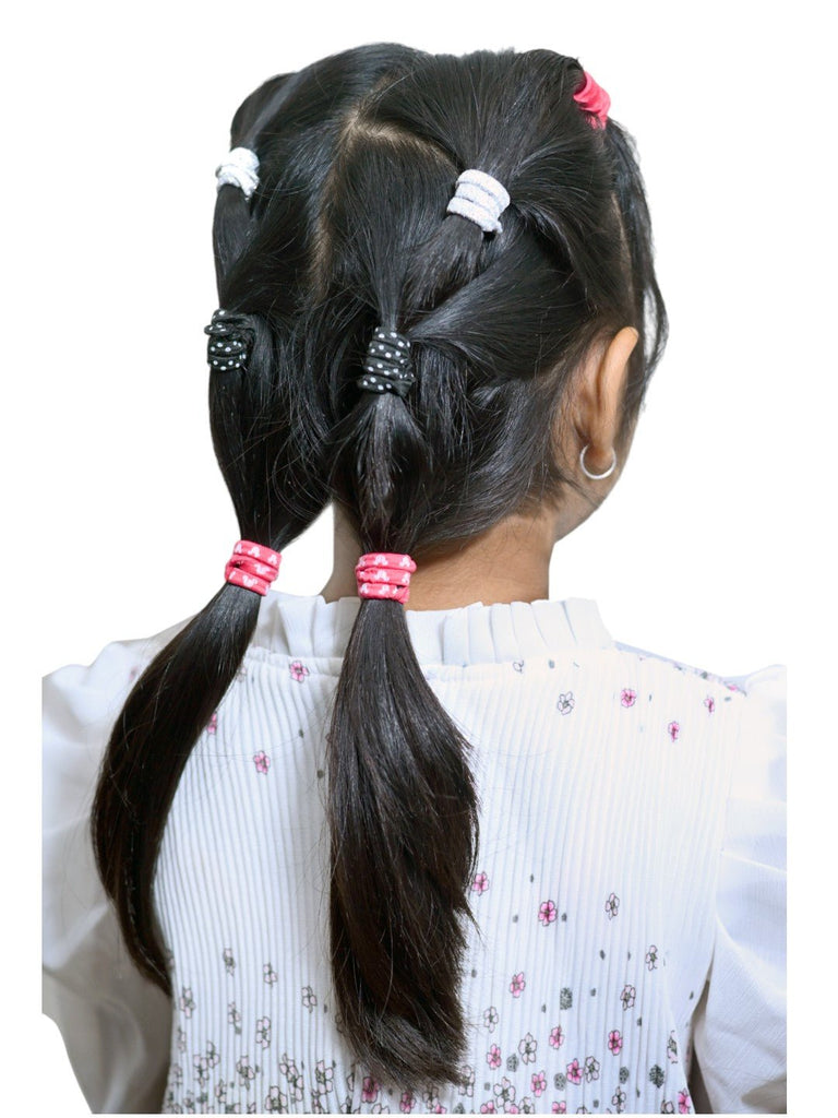 Disney by Yellow Bee Minnie Mouse Tie Set with Matching Clutcher for Girls- Multi, 13-Piece-Showing Model View