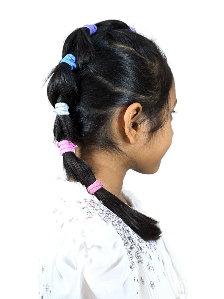 Disney Snow White Hair Tie Set with Matching Clutcher for Girls- Multi, 13-Piece-Full View