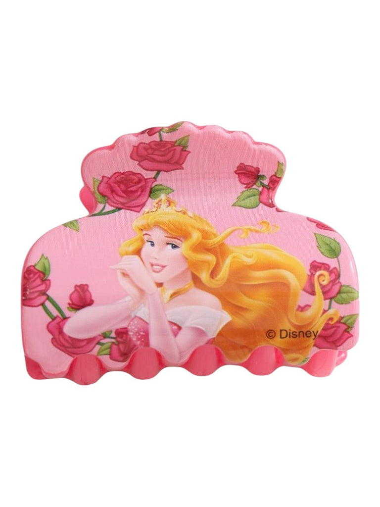 Disney by Yellow Bee Princess Aurora Hair Tie Set with Matching Clutcher for Girls- Pink & Red, 26-Piece-Showing Clutcher View