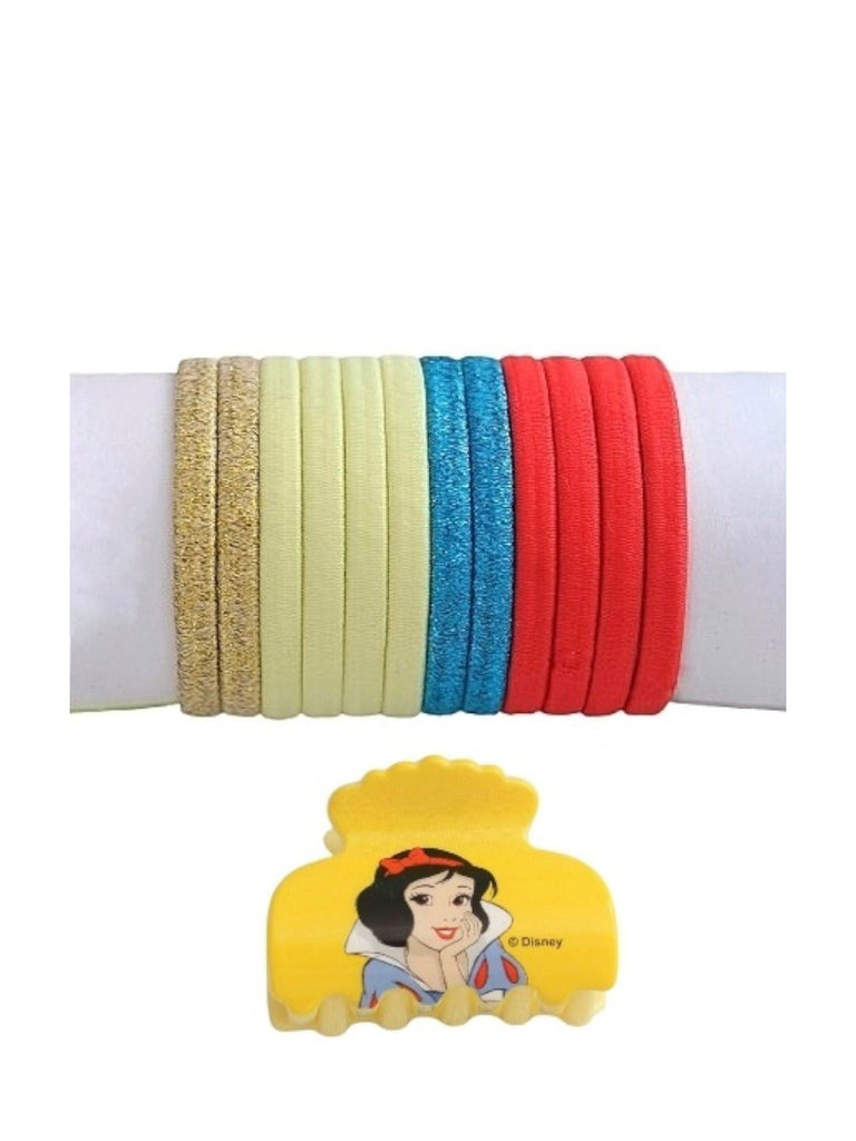 DisneybyYellowBeePrincessSnowWhiteHairTieSetwithMatchingClutcherforGirls-Full Close Up View
