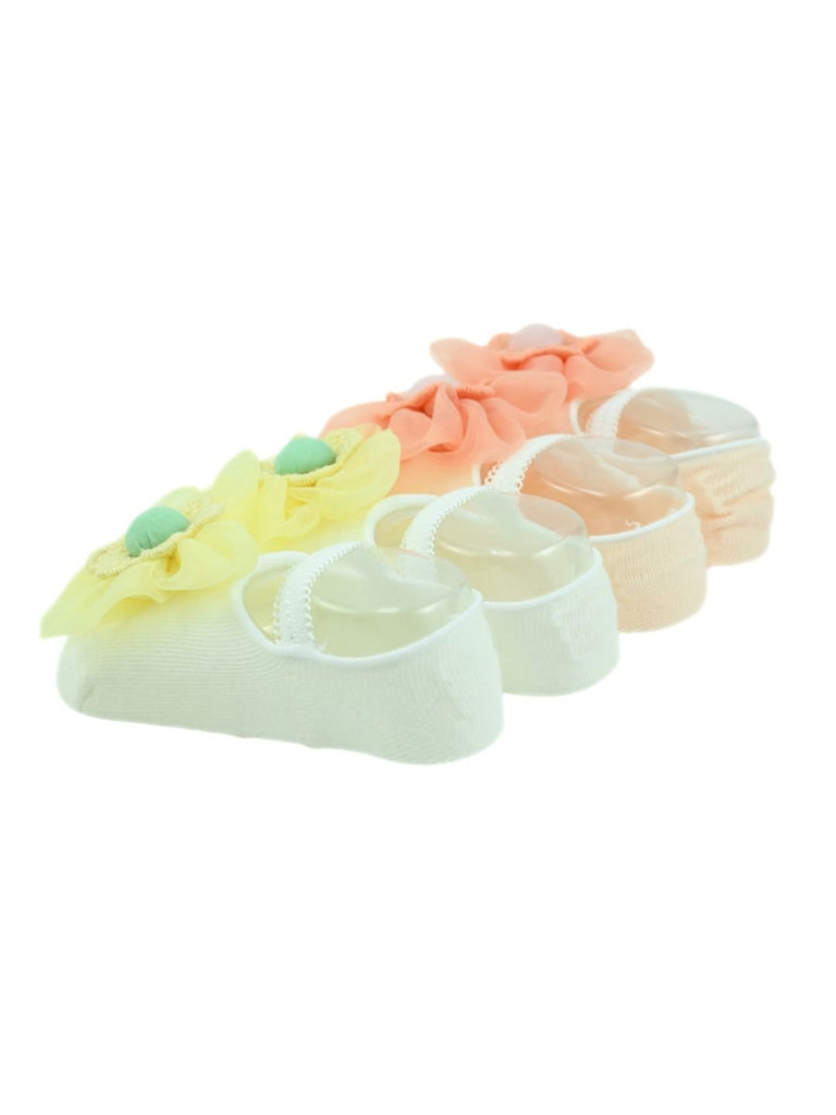 Elegant_Baby_Cotton_Socks_with_Flower_Design_for_Girls_Orange_Yellow_ Back Side_View