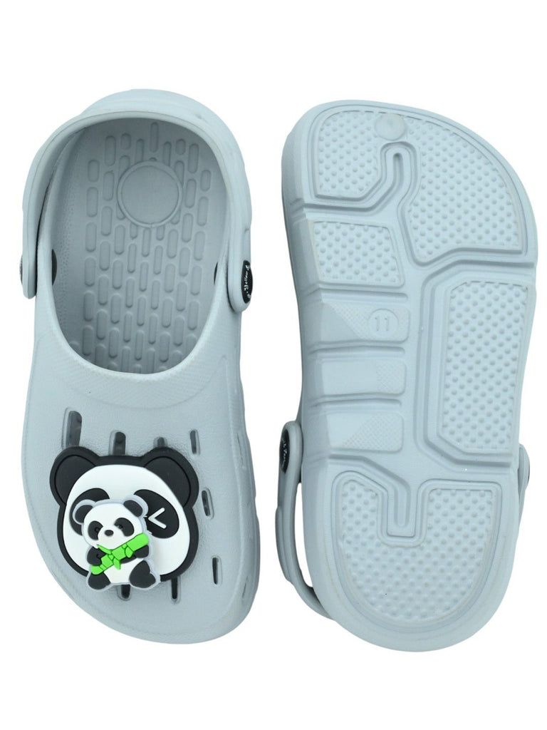 ElegantPanda_BambooCharmsClogsforBoys-Grey-Front_BackView-1