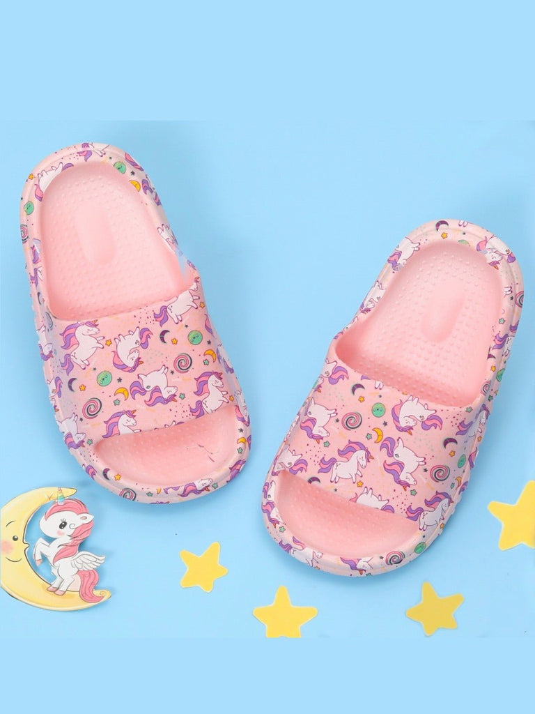 Enchanted Dream Pink Unicorn Slides - Magical Comfort for Your Feet