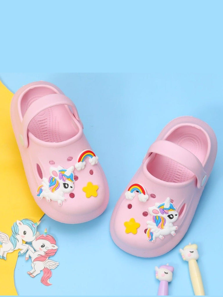 enchanted-unicorn-and-rainbow-pink-clogs-for-girls-by-yellow-bee