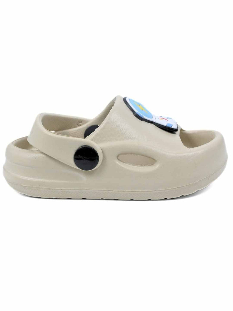 Eye- Catching Galaxy Themed Charm Sandals for Boys – Beige Side View