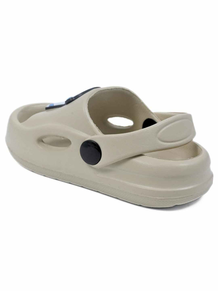 Eye- Catching Galaxy Themed Charm Sandals for Boys – Beige Back View