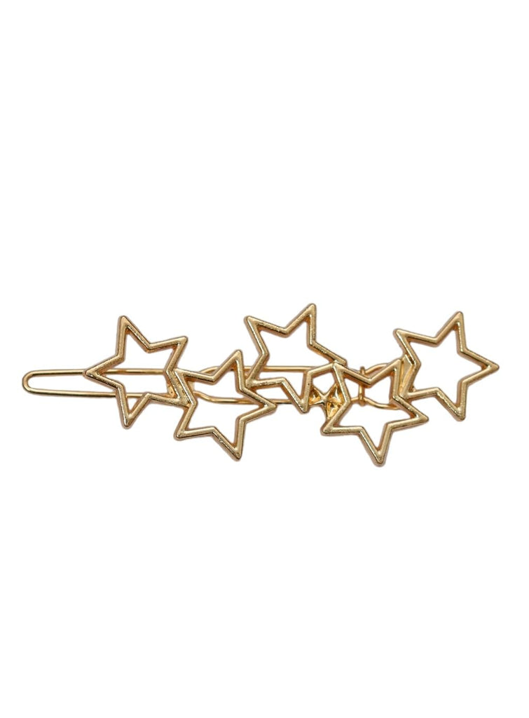 Yellow Bee's stone-studded hair clip collection featuring star.