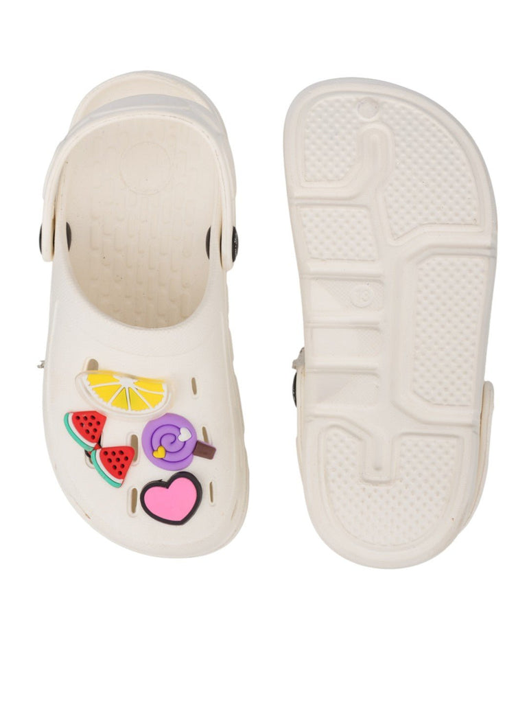 Fun_FlexibleCartoonClogswithFruitCandyandHeartCharmsforGirls-White-Front_BackView