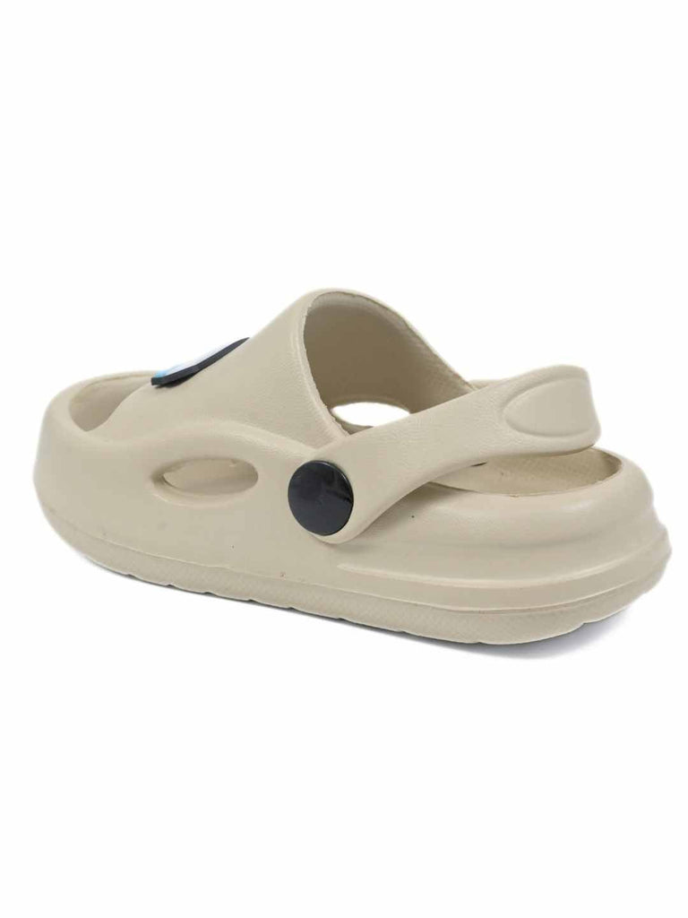 Fun Galaxy-Themed Sandals for Boys – Beige  Back View