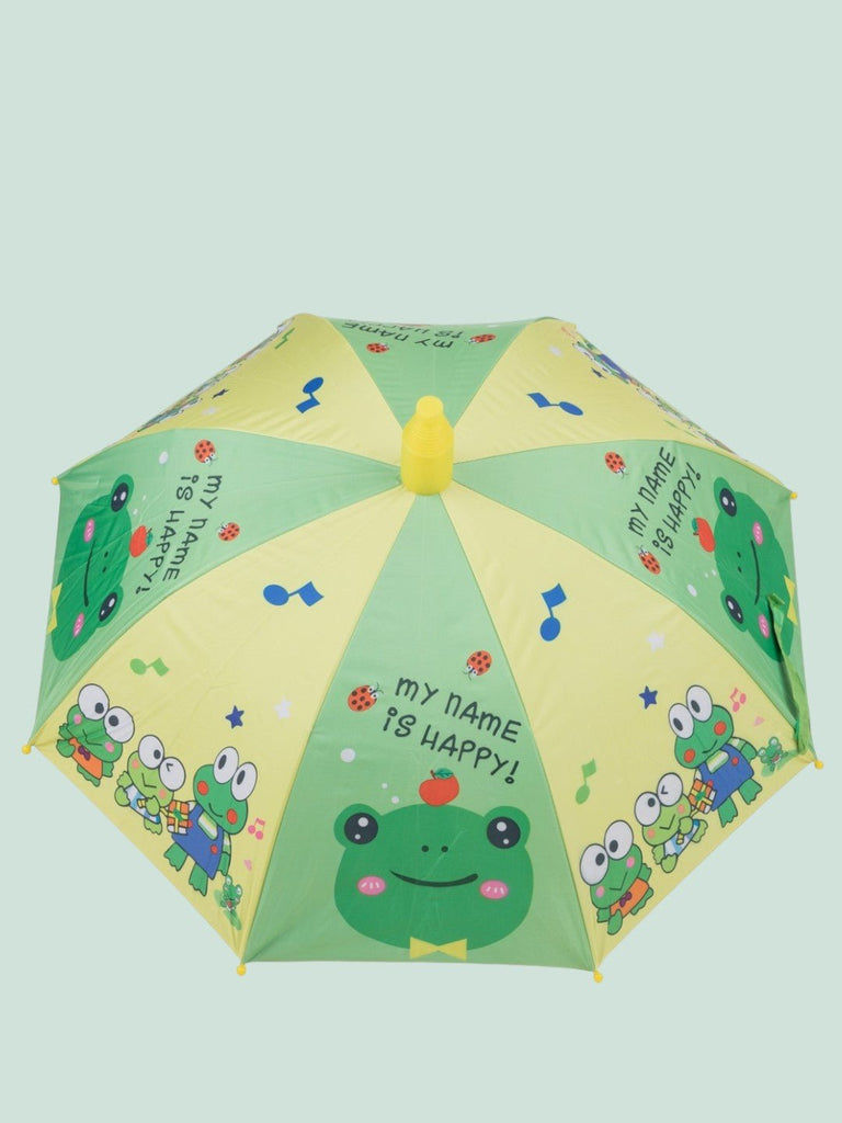 Funny_Frog_Themed_Umbrella_For_Boys_Top_View-