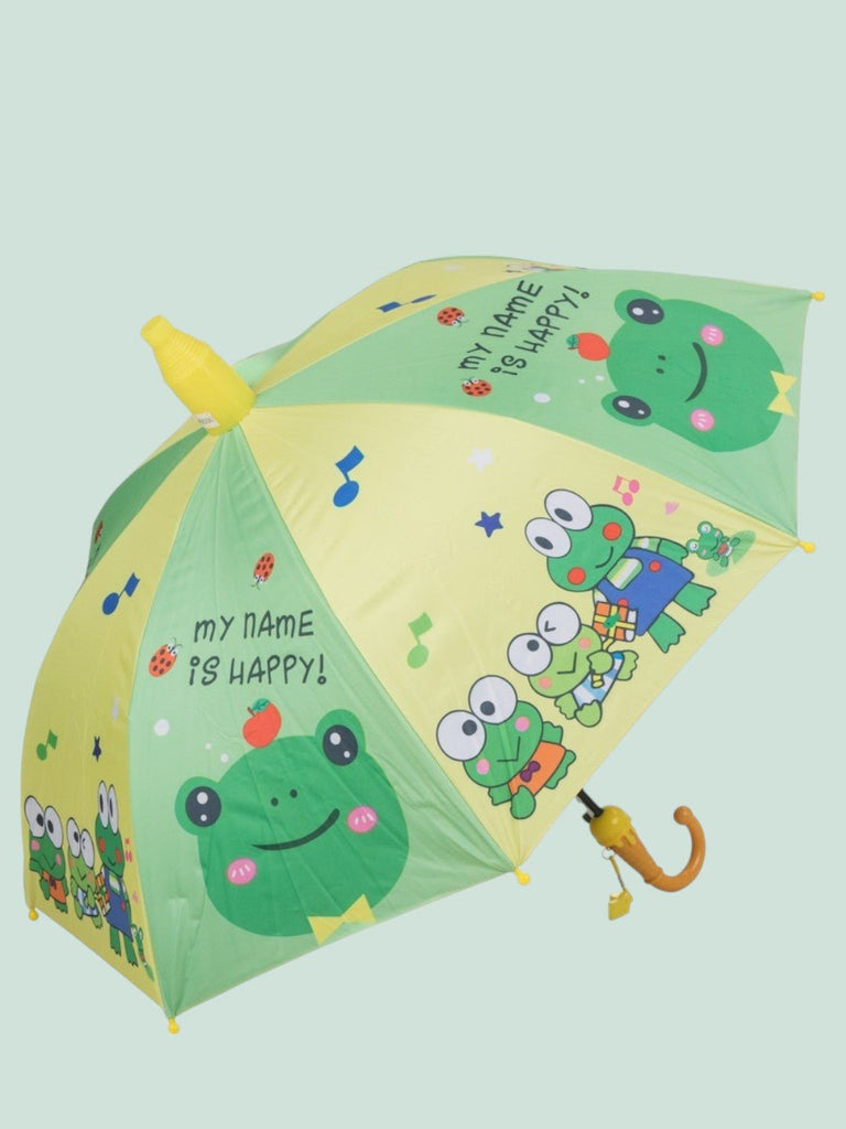 Funny_Frog_Themed_Umbrella_For_Boys_Side_View-