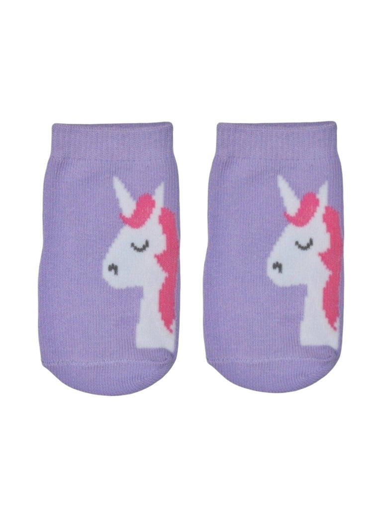 Girls' Magical Unicorn Cotton Socks Set- Full Front View