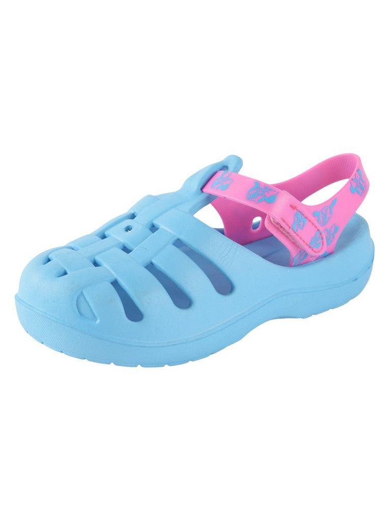 Girls_PlayfulBlue_PinkClogswithHookandLoopClosureangleview