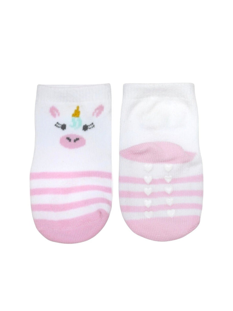 Girls_Unicorn_Cotton_Socks_Combo_Pink-Full_Front &Back _View