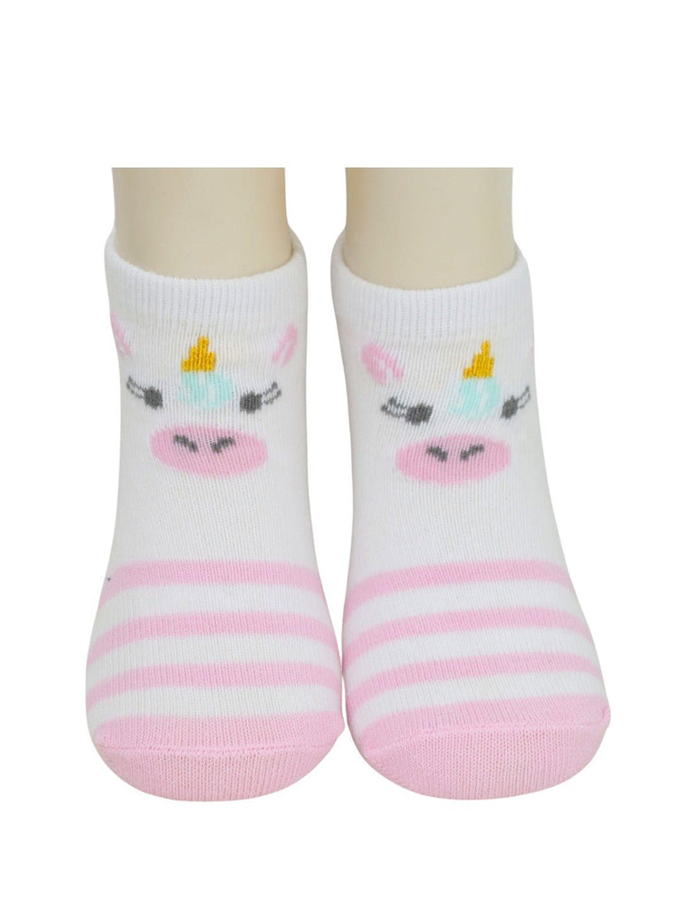 Girls_Unicorn_Cotton_Socks_Combo_Pink-_Front_View