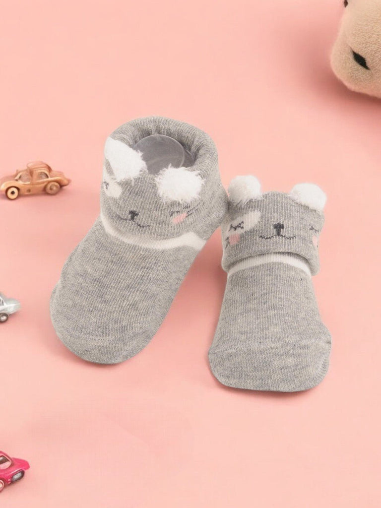 Grey_Baby_Socks_with_Cute_Bear_Face_and_Ears-Creative-View-Photoroom