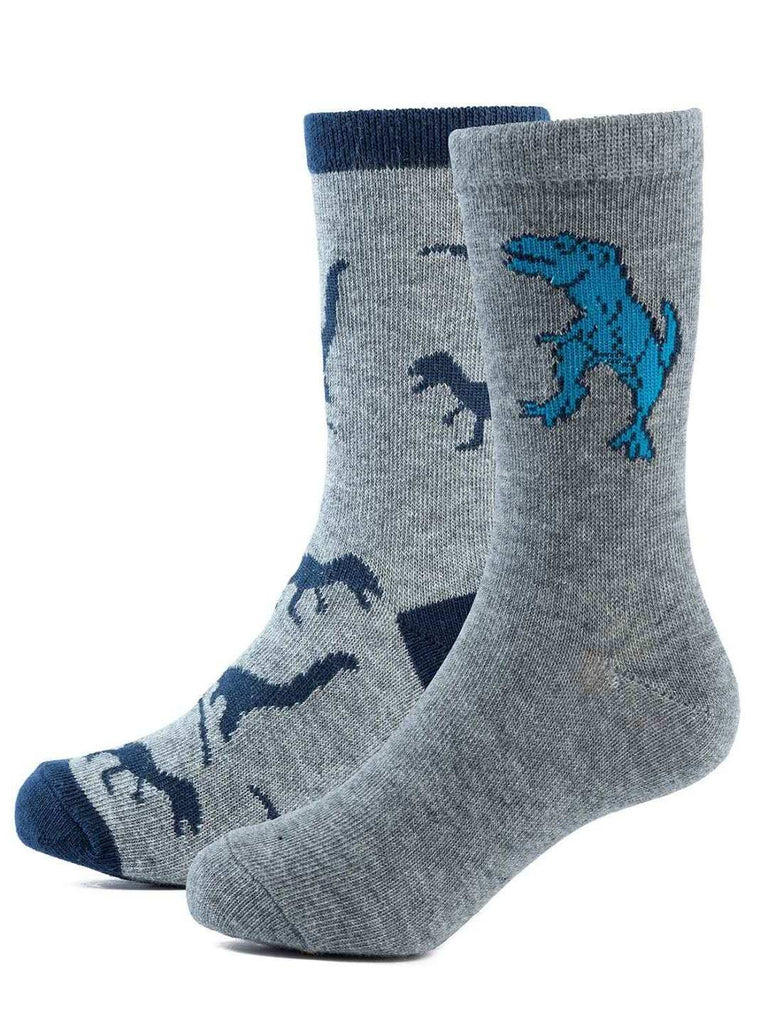 YellowBeeGreyDinosaurSocksforBoys-SideView