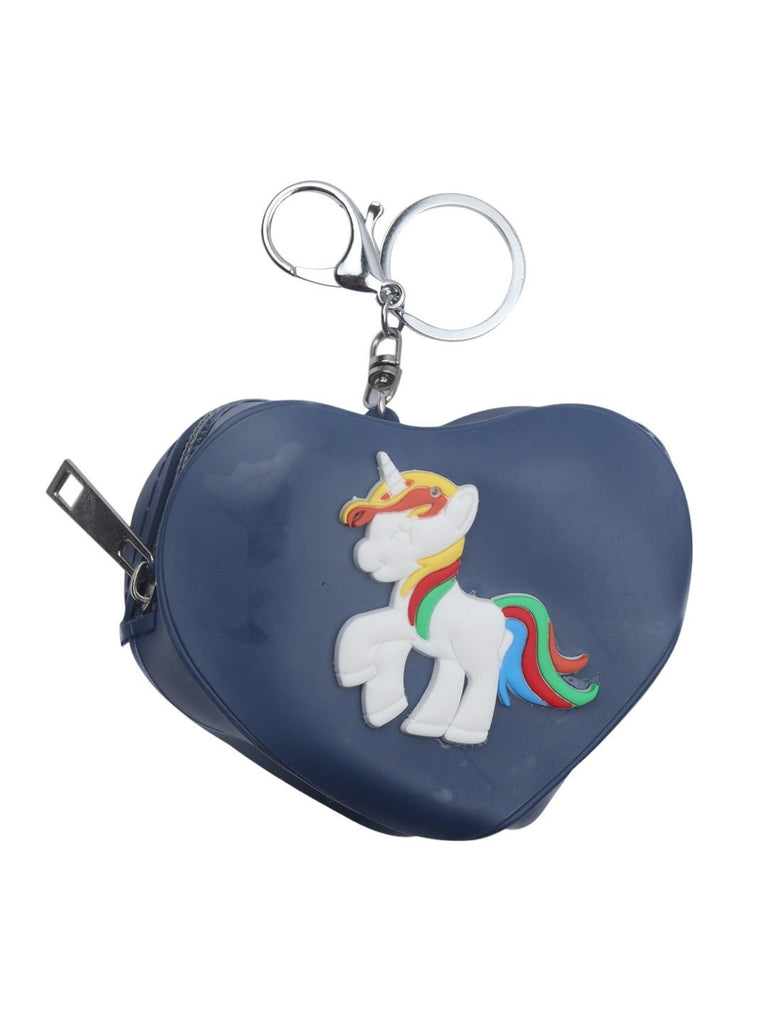 Heart-Shaped_Navy_Coin_Pouch_with_Vibrant_Unicorn_Design_Front_View